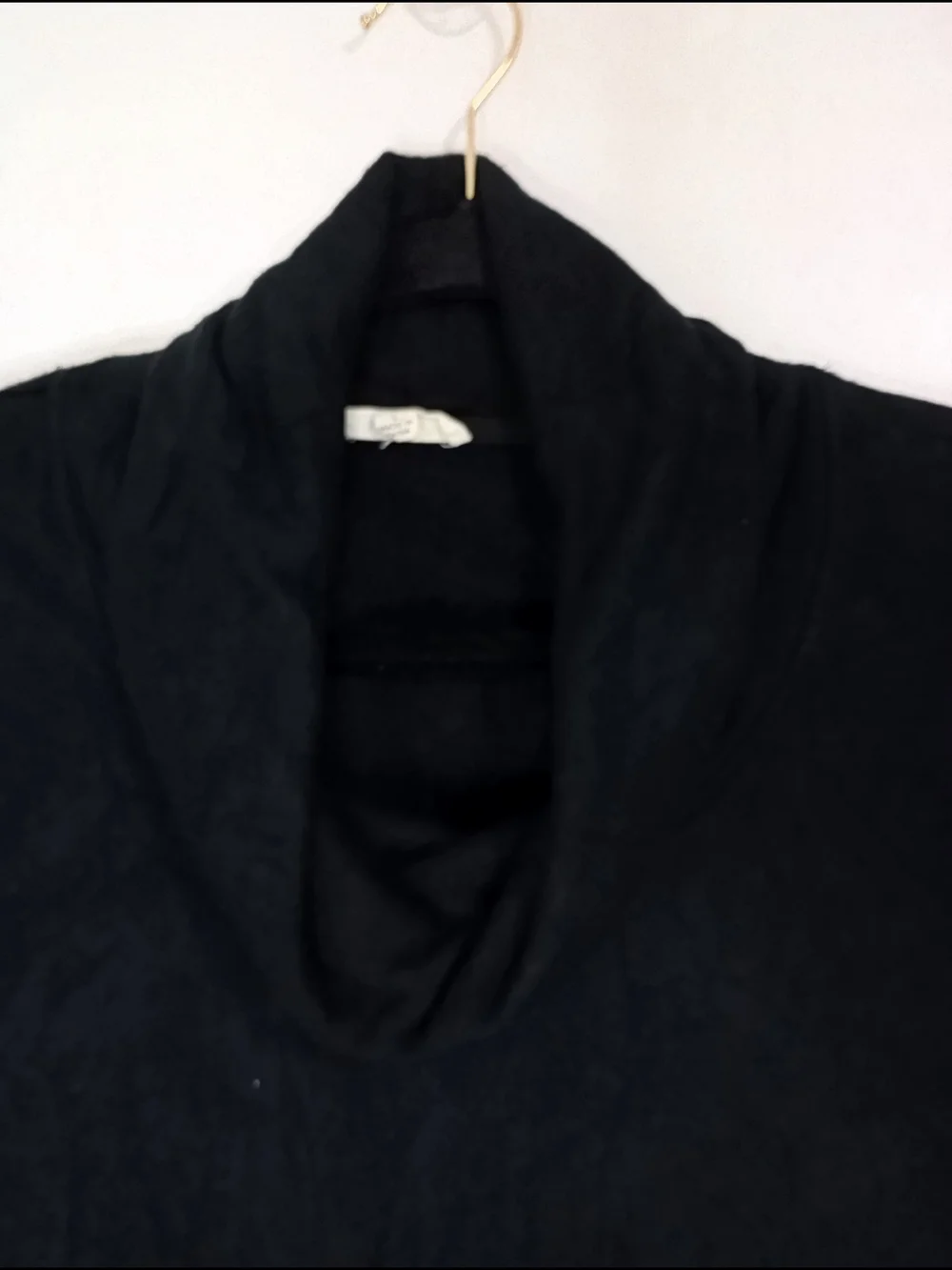 Jane and Delancey Black Cowl Neck Pullover Sweater Size L Women's